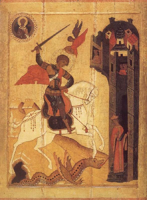 unknow artist The Miracle of Saint George Sltying the Dragon